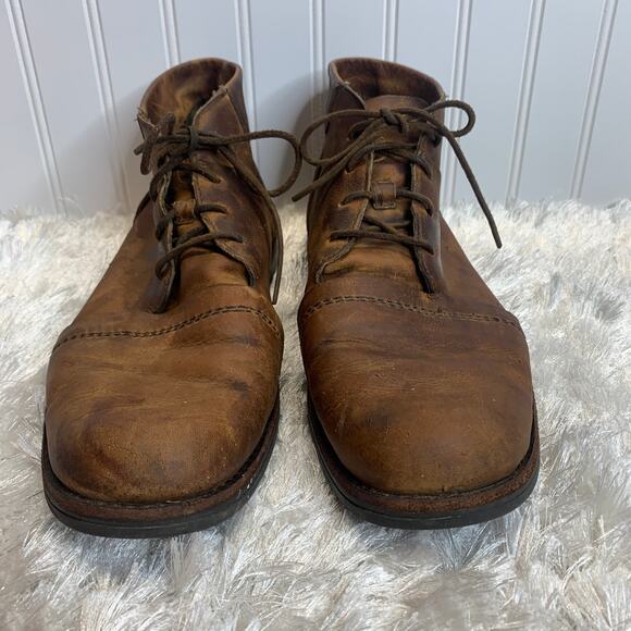 Timberland Brown Leather Boots Sz 11.5M Chukka Style 37500 6828 - Picture 5 of 9